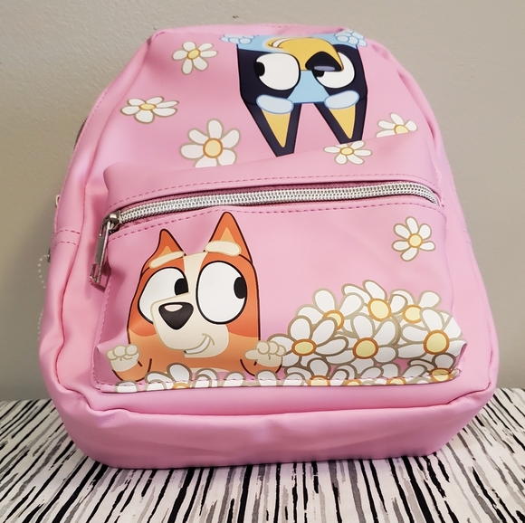 Bluey and Bingo Pink Vegan Leather Backpack - Picture 6 of 7